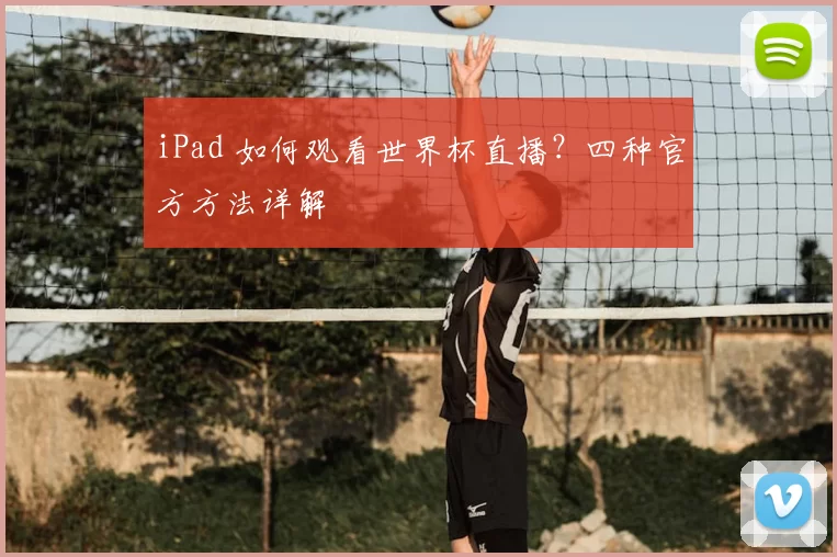 iPad 如何观看世界杯直播?四种官方方法详解