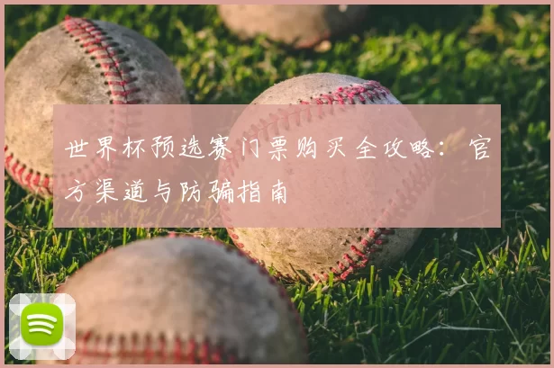 世界杯预选赛门票购买全攻略:官方渠道与防骗指南